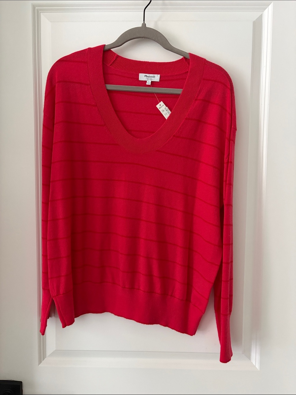 Madewell Pink Striped Sweater